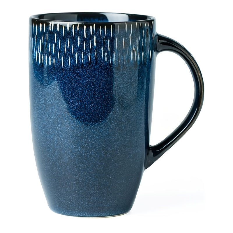 1pc, Large Ceramics 24 Oz Green Coffee Mugs, Large Handle Design, Microwave And Dishwasher Safe, Extra Large Tea And Coffee Cup For Office And Home