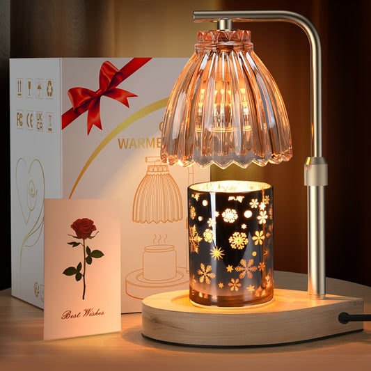 Candle Warmer Lamp with Dimming Function, Adjustable Height Brightness Candle Melting Lamp, Suitable for Scented Wax, Perfect Gift for Wife, Mother, Lover Or Friend, Mother's Day Gift, House Warming Gifts New Home Decor(no Bulb Included,)