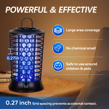 Indoor Mosquito Killer Bug Zapper, Flying Insect Killer, Fruit Fly Traps Indoor, Mosquito Lamp, Insect Zappers, Electric Mosquito Attractant Trap Plug in for Home
