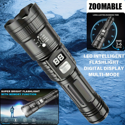 4pcs Rechargeable High-Power LED Flashlights with, Zoomable Spotlight, USB Cable, Super Bright, Long Range, Tactical Work Light for Camping, Hiking, Emergency, IP65, And Travel, Hiking Gear | Robust Flashlight | Flashlight Rechargeable