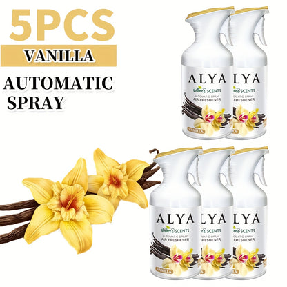 2/5pcs (8.45oz Each) Fragrances Aromatherapy Air Freshener Spray, 6 Scents - Lavender, Cool Linen, Magnolia, Mixed Berries, Ocean And Vanilla, Multi-Purpose Odor-Fighting Room Spray, Ideal for Car, Office, Home, Bathroom, Fabric, Closet Fresh Scent