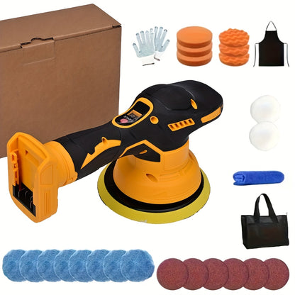 Cordless Car Polisher for Dewalt 20V Battery, Polisher And Damper, 6 Variable Speeds, Up to 6800 Rpm, Cordless Polisher for Car Detailing/polishing/waxing (battery Not Included). A Perfect New Year's Gift Or Christmas Present for Men And Husbands.