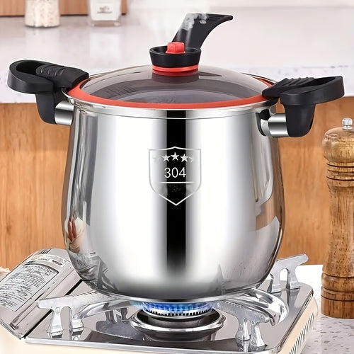 304 Stainless Steel Multipurpose Cooker, Food-Grade Non-Stick Stew Pot, Large Capacity, Compatible with Induction And Gas Stove