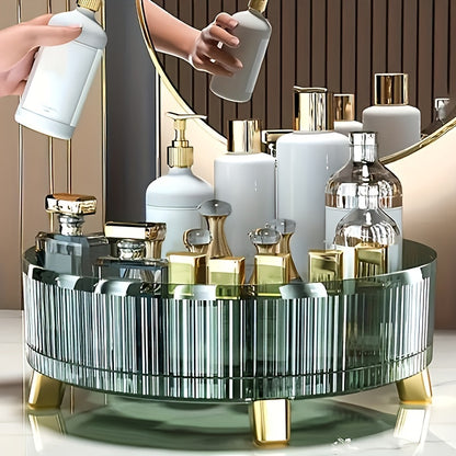 360° Deluxe Rotating Makeup Organizer - Effortlessly Access Your Beauty Collection, Perfect For Vanity, Bathroom & Kitchen Countertops, Spacious Enough For Perfumes2025，Christmas and New Year gifts for women