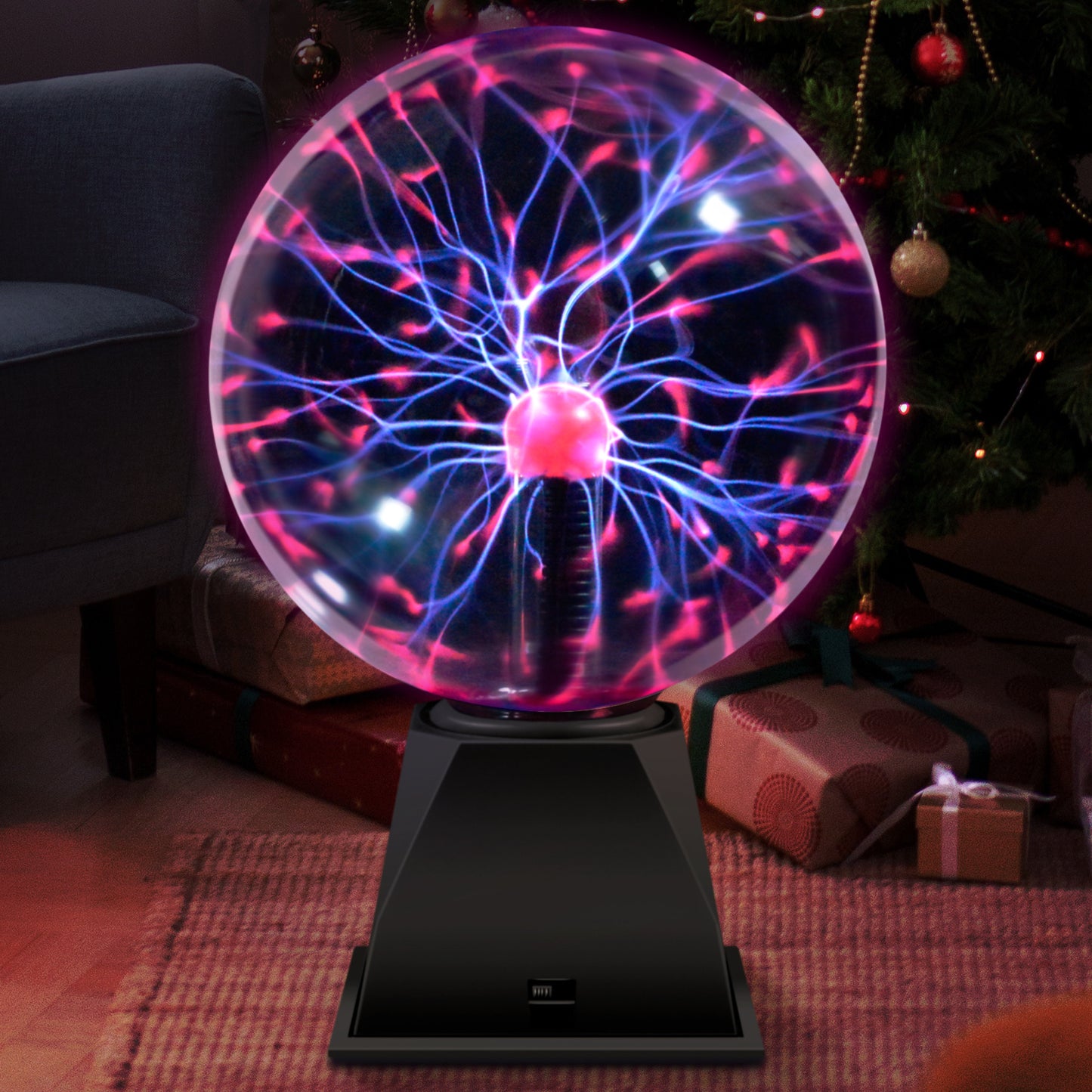 【Extra Large 8 inch Diameter】True 8inch Plasma Ball for Home Decor Plasma Globe Lamp Light Night Light for Adult