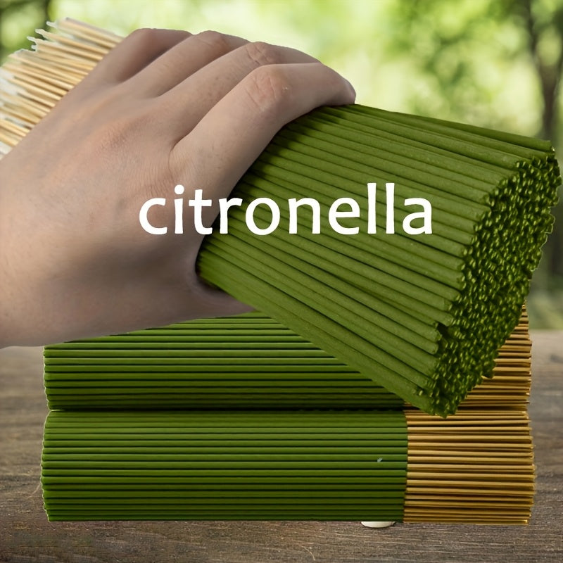 202pcs High-Quality Citronella Incense Sticks, 8.66inch Long, Essential Oil Infused, Aroma Rich & Mellow, Durable Burn, Ideal for Meditation & Yoga