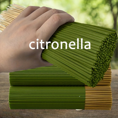 202pcs High-Quality Citronella Incense Sticks, 8.66inch Long, Essential Oil Infused, Aroma Rich & Mellow, Durable Burn, Ideal for Meditation & Yoga