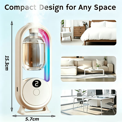 4pcs Set: Home Aromatherapy Diffuser, Large-capacity Humidifier, Includes 5 Essential Oils. Suitable for Hotel, Spa, and Yoga Room Use. Aroma Diffuser with 5 Humidifier Settings, Ideal for Bedroom and Home Relaxation. Compact Design