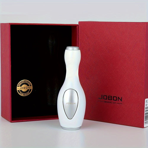 (Not Included Fuel) Metal Lighter, Powerful Bowling Design Refillable Fuel Jet Blue Flame Lighter, Made of Zinc Alloy with One-Button Adjustable Flame Height Function, Windproof And Easier to Use for Better Experience