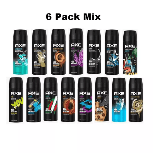 6 Pack Axe Spray Mix 150 ml / 5 fl oz