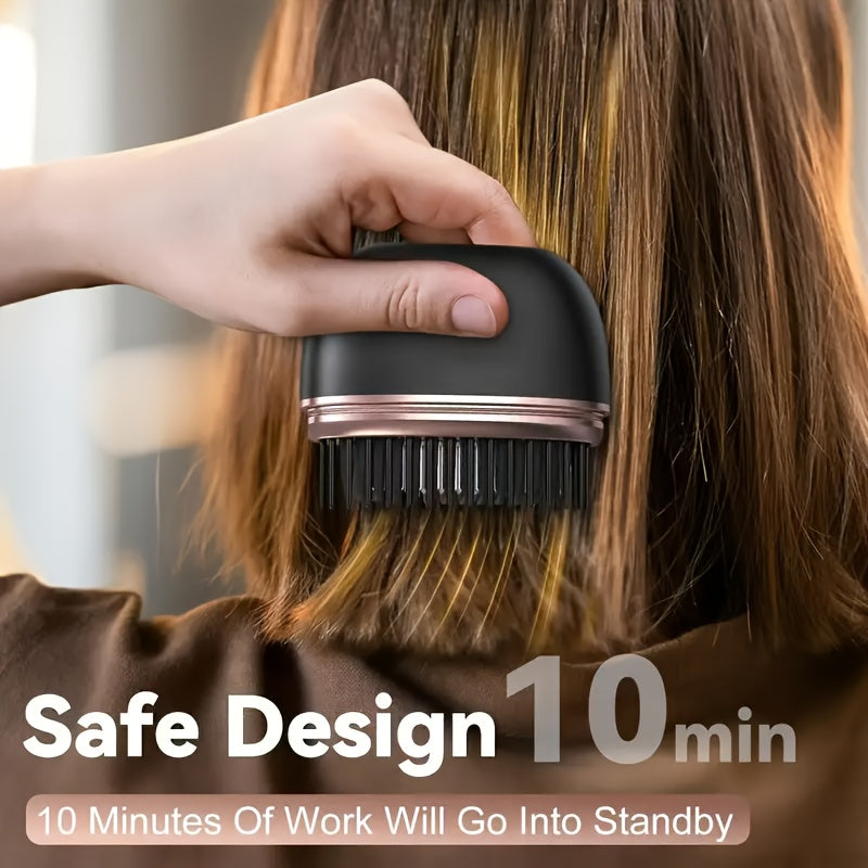 Mini Wireless Straight Hair Comb, Portable And Compact Straight Hair Comb, USB Charging Portable Straight Hair Brush, Small Hot Comb, Heat-Resistant And Lightweight Travel Style, Essential for Family And Travel, Preferred for Women'S Gifts