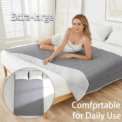 Extra-Large Washable Leak-Proof Mattress Protector, Designed for Seniors, Extra-Large Size, Suitable for Urinary Incontinence And Bedwetting - Soft Polyester Material, Mesh Design, Breathable And Moisture-Proof, Fits All Mattress Sizes