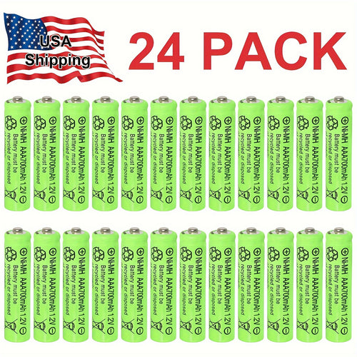 Rechargeable Batteries AA AAA Ni-MH 1.2V 700mAh with Charger Recharge Up to 500 Times for Remote Control Mouse Flashlight Camping Light Clock Multiple Pack Options