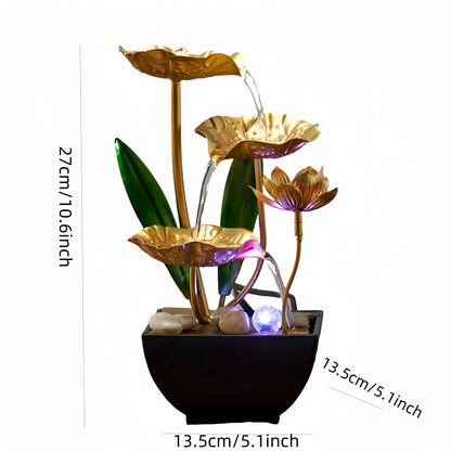 Small Indoor Fountain Automatic Humidifier Desktop Decor for Living Room and Bedroom Relaxation Craft