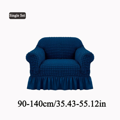 XM-Mirelitho 1pc Seersucker Sofa Sllipcovers Elastic Living Room Sofa Cover Pet All-purpose Sofa Protection Cover Home Decoration Sofa Cushion Cover