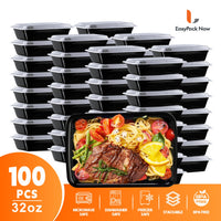 100pcs (50 Containers & 50 Lids)