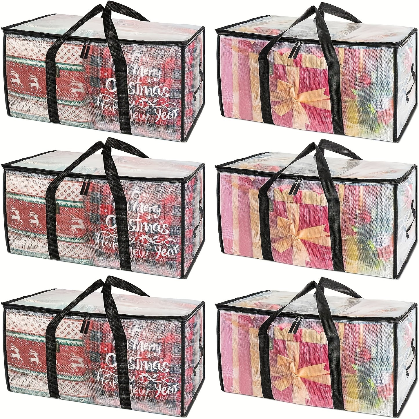 [Heavy-Duty Moving Bags] 1/4/6-Pack Heavy-Duty Oversized Moving Bags | Reinforced Handles Storage Tote for Clothes, Moving Supplies