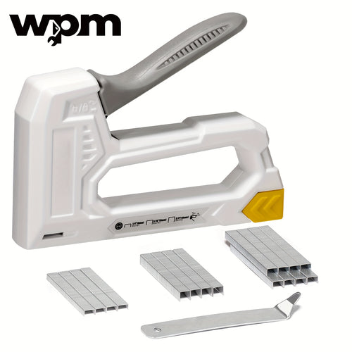 WPM Light Duty Staple Gun for Wood - Red Upholstery Staple Gun with 1600pcs JT21 Staples 1/4, 5/16, 3/8 inch and Staple Remover - Fabric Stapler Gun for Crafts, DIY, Decoration