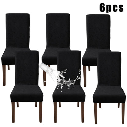 Stretch Dining Chair Covers Set of 4/6 - Plant Print Slipcovers for Dining Room Kitchen Chairs, Elastic Parsons Chair Protector, Home Decor