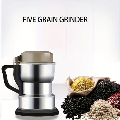 Grinder, 10-Second Quick Grinding, Grain Coffee Bean Grinder, Suitable for Beans, Spices, Nuts, 4-Blade Stainless Steel Electric Coffee Bean Grinder, 400Ml/14Oz Deep Grinding Chamber, Dry And Wet Dual-Purpose Food Processor, Quick And Even Grinding
