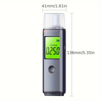 2-In-1 Breathalyzer Alcohol Tester, Blowing Automatic Testing for Drunk Driving Personal Use Rechargeable Dual Mode Testing Tool
