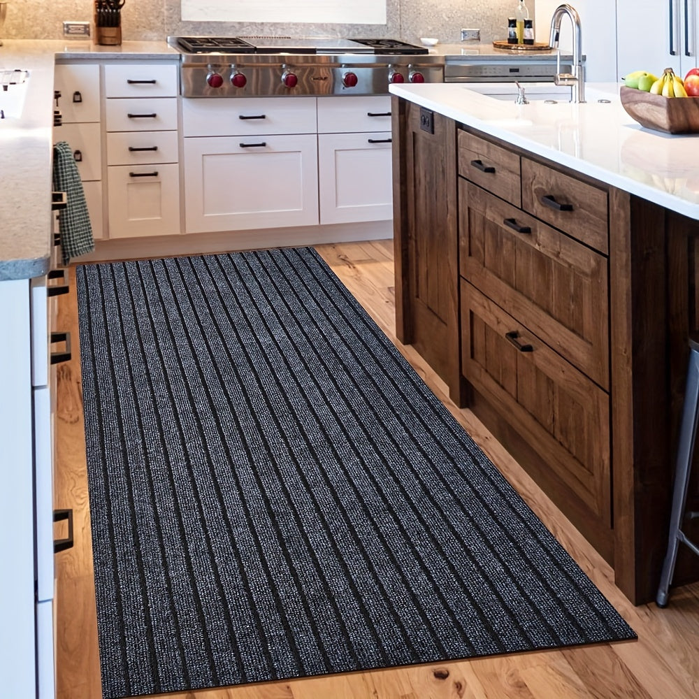1pc (1800G/Square Meter) Runner Carpet with Rubber Backing, Non-Slip Laundry Room Carpet, Washable Indoor And Outdoor Carpet, Area Rug Mat for Entryways, Balcony