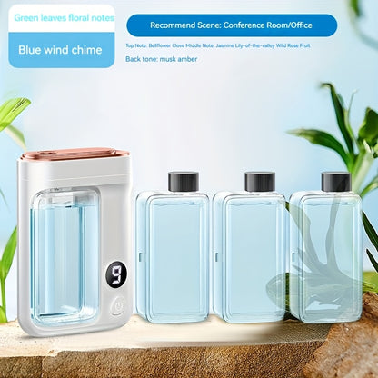 Essential Oil Aromatherapy Diffuser Set, Humidifier with Essential Oils 1/4/8 Hour Timer, 5.07oz Volume, 7 Spray Levels, Aromatherapy Humidifier with Room Decoration Function Mini Aromatherapy Machine