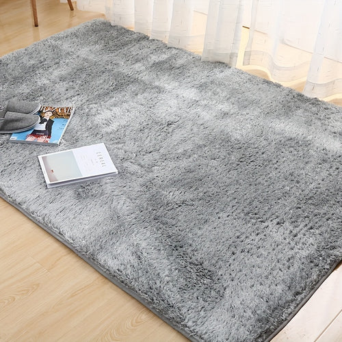 1pc Fluffy Area Rugs For Living Room, Shaggy Plush Rug For Bedroom, Soft Non Slip Floor Carpet For Bedside, Indoor DéCor