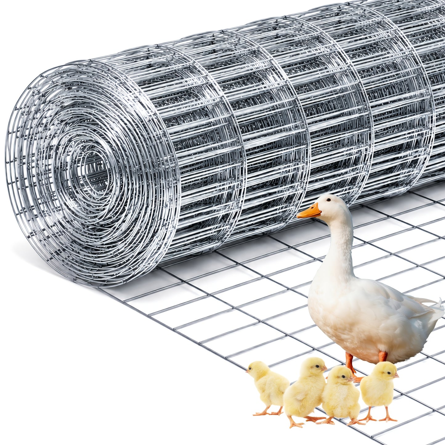 304 Stainless Steel Welded Wire Mesh, Chicken Coop Wire Fence Wire Mesh, Cage Poultry Garden Plant Support Containment Fence