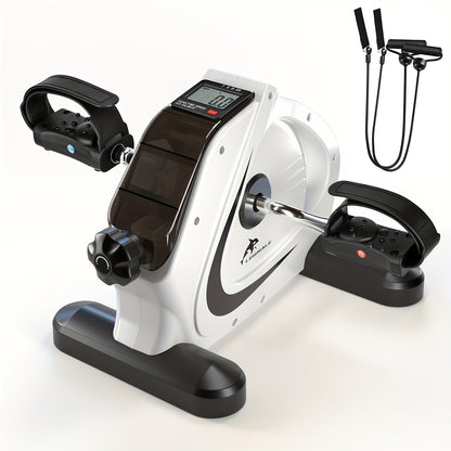 Portable Elliptical Trainer, Mini Exercise Bike For Home & Office, LCD Display, 8 Resistance Levels, Silent Anti-Slip Design, 350lb Capacity, For Arm & Leg Pedal Training, Ideal For Home, Office & Seniors
