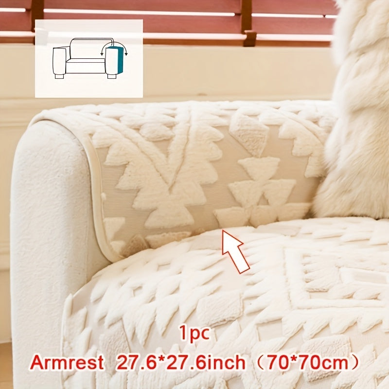 A Single Thick Plush Sofa Made from Pet-Friendly Material, Featuring a Non-Slip Design And Machine-Washable Protective Cover, Ideal for Decorating Homes in Offices, Bedrooms, Living Rooms, And Other Sofa Areas