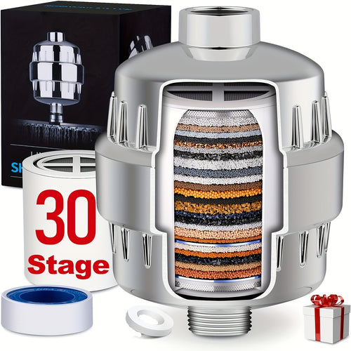 30-Grade Shower Head Filter, Bathroom Showerhead Filter for Chlorine Removal and Clog Prevention
