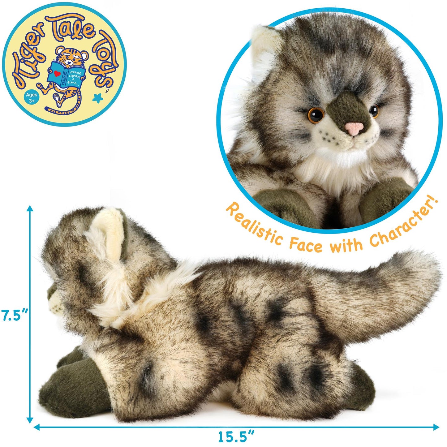 Ricky The Maine Coon - 16 Inch Stuffed Animal Plush - By Viahart