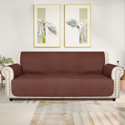 Universal Fit Sofa Slipcover Protector , Washable, Recliner & Loveseat Compatible, Elastic Strap, Pet-Friendly, Easy-On Design For 3, 4 Seater Sofas In Living Room.