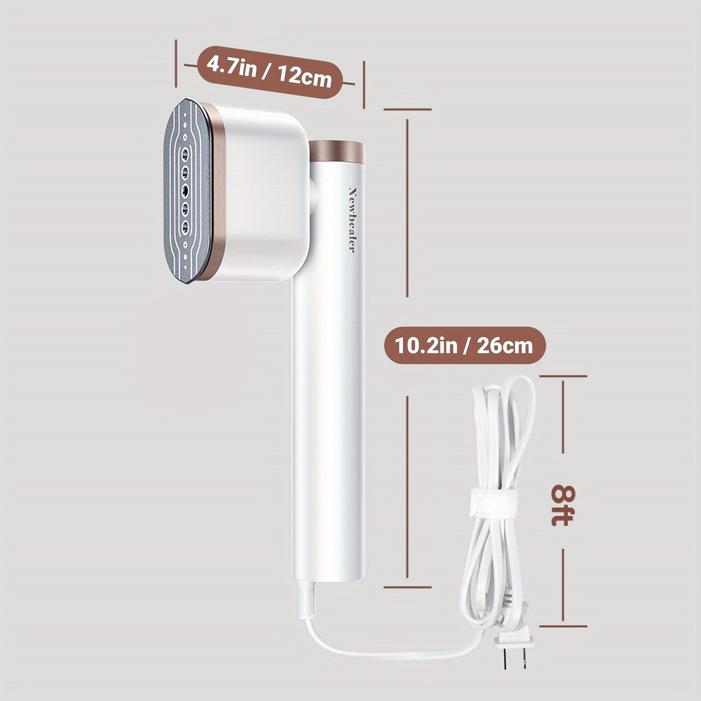 Handheld Garment Steamer 1200W – Portable Clothes Steamer with 15-Second Heat-Up, Dual Steam Settings, Lightweight Travel & Home Steam Iron for Suits, Dress Shirts & Formal Wear