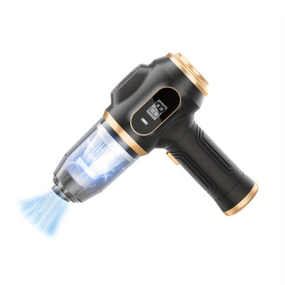 Portable Car Vacuum Cordless Mini Handheld Vacuums Cleaner Rechargeable with LCD Display And Multi-Nozzles, High Power Hand Held Cleaners for Car, Home, Office, Sofa, Pet Hair, Keyboard