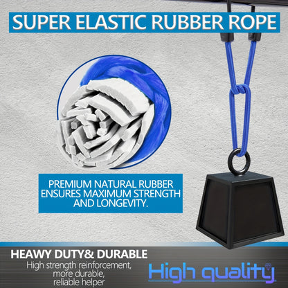 32pcs Bungee Cords Assortment Jar Includes 10" 18" 24" 32" 40" Bungee Cord with Hooks, 8" Canopy Tarp Ball Ties And Tarp Clips