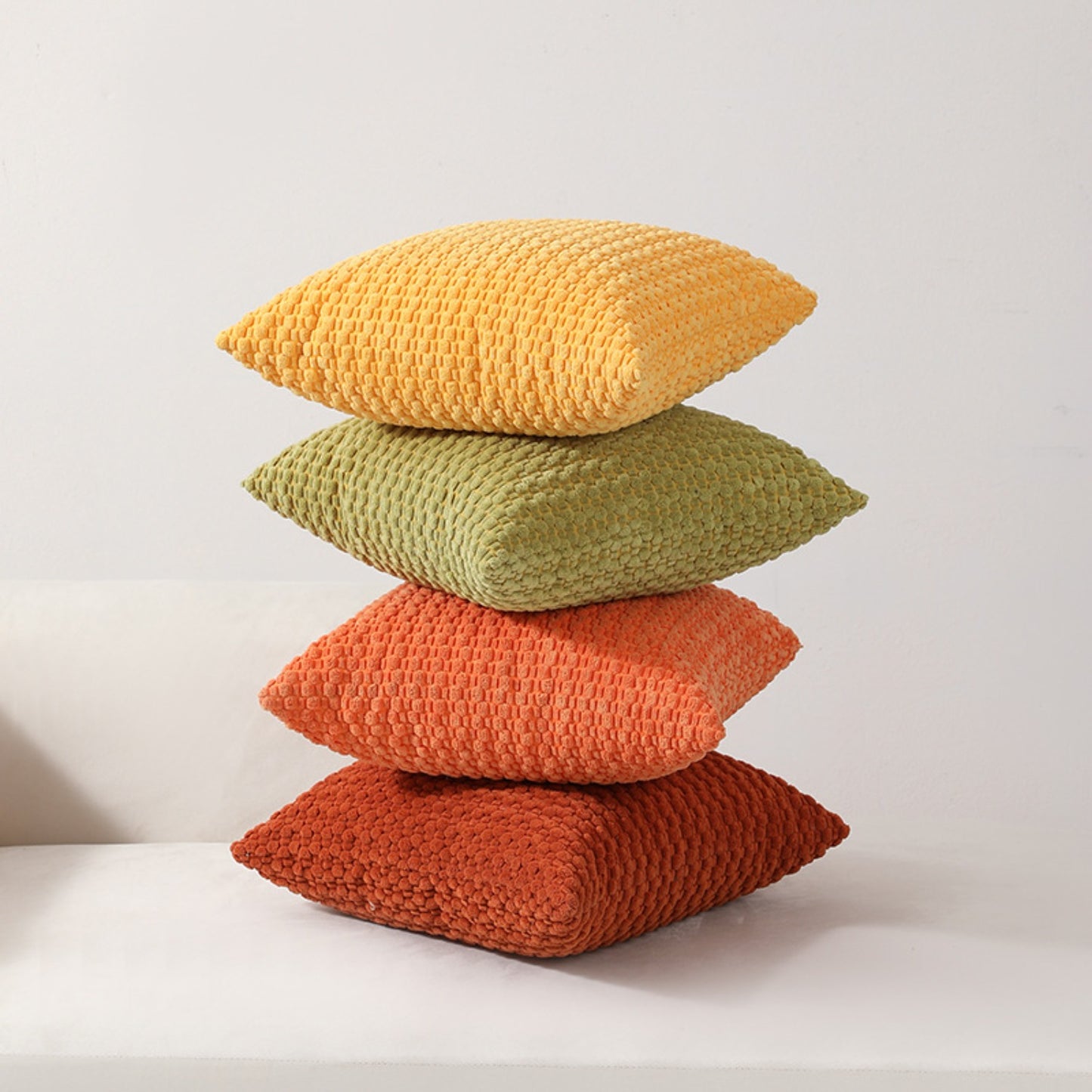 English Translation 4pcs Modern Double-Sided Plush Pillow Covers with Christmas & Warm Winter Vibe | Machine Washable & Durable | Suitable for Sofa, Office Chair, Bedhead | Decorative Cushion Covers for Sofa & Bed