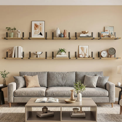 Floating Shelves for Wall 10 Pack 15.8x5.9 Inch Wall Mounted Shelf for Bedroom Kitchen Bathroom Living Room Plants Books Photos Home Decor