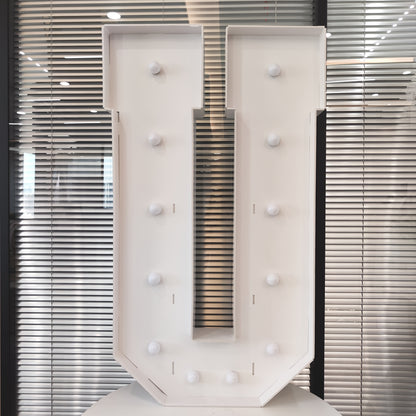 Cool White 120cm/4FT Tall Lighted Holiday Displays, LED Letter Board, BABY, LOVE, HBD With Cool White Lights For Wedding, Proposal, Birthday Party, Anniversary, Graduation Decor