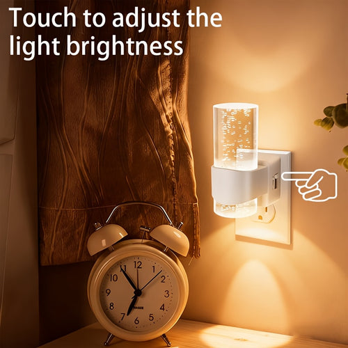 2 Pack Night Lights Plug Into Wall, LED Night Light Plug In, 3000K Dimmable Night Lights, Modern Automatic Plug In Night Light with Light Sensor for Hallway Bedroom, Christmas Gifts, Suitable for Giving Gifts At Christmas