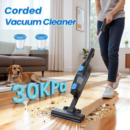 Cordless Stick Vacuum 30KPa 600W Motor 68oz Bagless Upright Lightweight Vacuum Cleaner for House Car Hard Floor Carpet Pet Hair Multi-Color