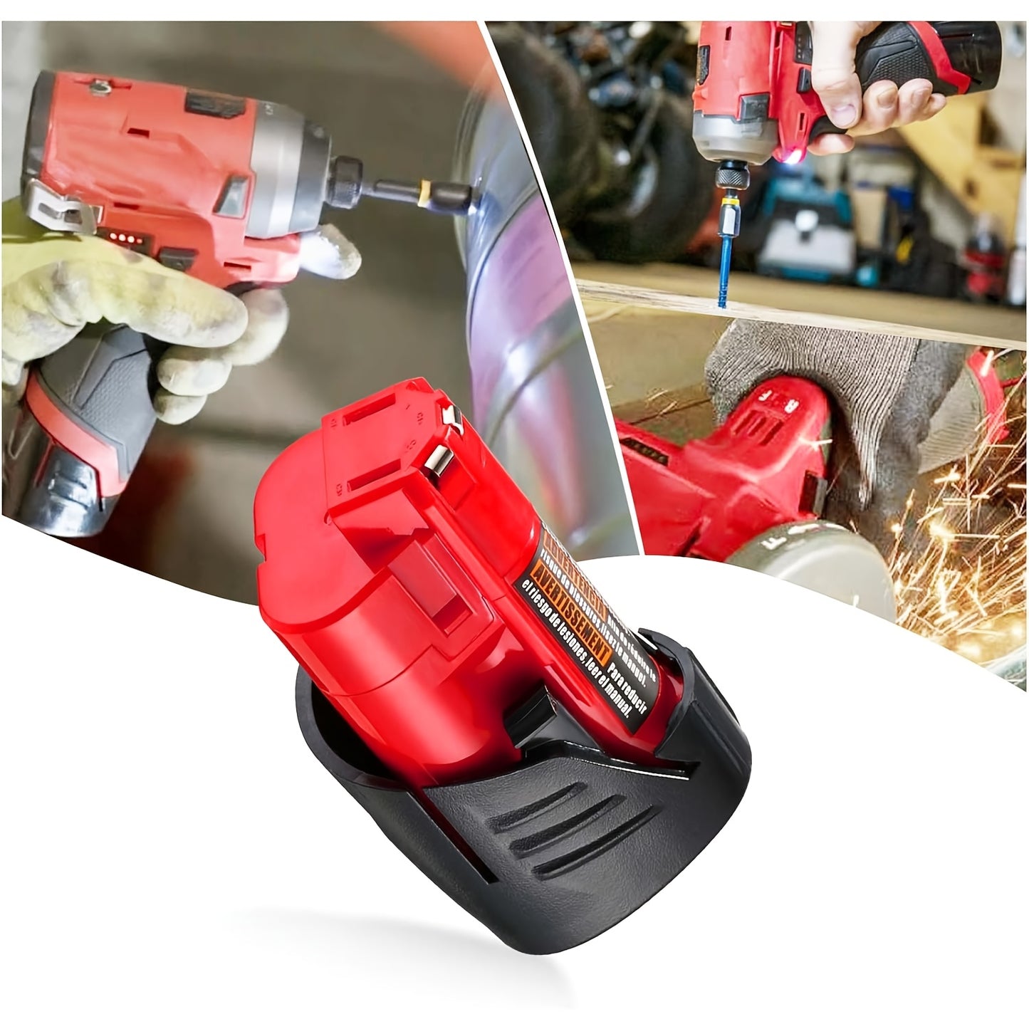 4-Pack Milwaukee M12 12V 3.0Ah Replacement Battery 48-11-2420