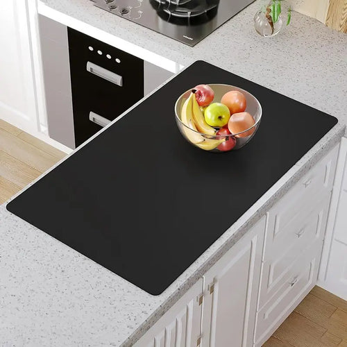 1pc Mat, Countertop Heat-Resistant Mat, Extra Large Countertop Protective Mat, Multifunctional Cuttable Kitchen Counter Mat, for Kitchen Counter And Dining Table, Kitchen Organizers And Storage, Kitchen