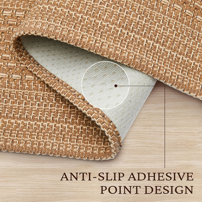 Washable Area Mat Non Slip Rubber Backed Living Room Rugs Braided Woven Cotton Kitchen Rugs Indoor Entryway Mat Floor Mat for Dining Living Room Bedroom kitchen rugs