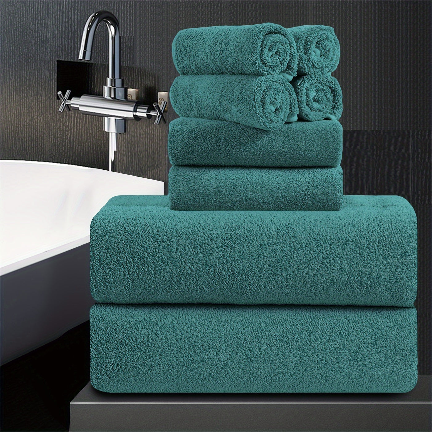 8pcs Extra Large Bath Towels Set 35" X 70", Premium Towel Set for Bathroom Gym Oversized Bath Sheet Ultra-Soft Luxury Thick Lightweight Highly Absorbent Fast Dry Towel for Daily Use, 750GSM