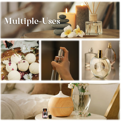 Essential Oil Diffuser Gift Set 14 Pcs – Luxury Fragrance Oils for Diffuser, Candle Making & Aromatherapy | Hotel Collection Scents