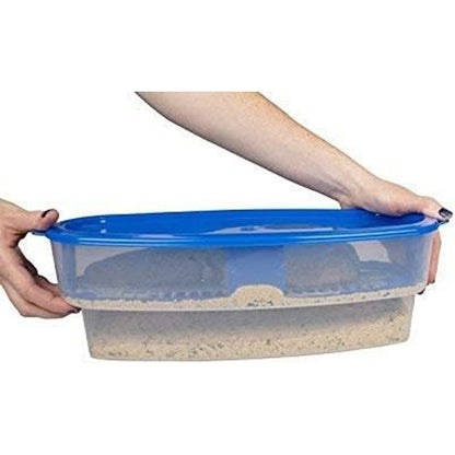 Cook's Choice XL Original Better Breader Batter Bowl- All-in-One Mess Free Breading Station Tool- Pour in Seasoning, Add Meat or Vegetables & Shake