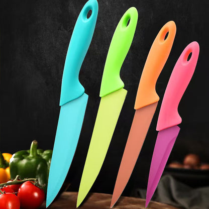 4pcs Ultra Sharp Kitchen Knives | 3 Inch Peeling Knife, Fruit and Vegetable Knife, German Steel Blade, PP Plastic Handle