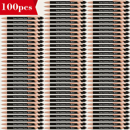 100pcs Custom Engraved Luxury Tactile Ballpoint Pen Set, Metal-Shaft Custom Pen - Personalized Writing Instrument, Perfect Choice for Anniversary, School Supplies, Christmas, Birthday, Graduation Season Gifts, And Party Favors